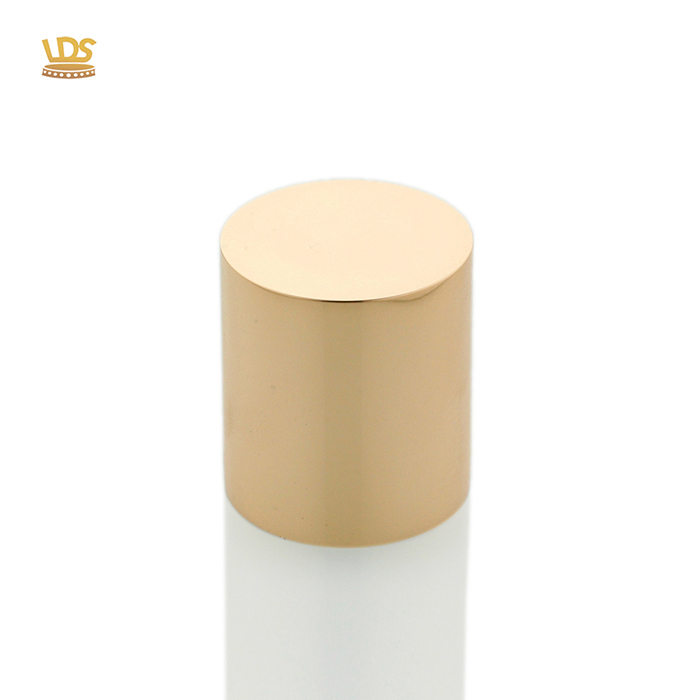 Gold Cylindrical Shape Zamak Perfume lid