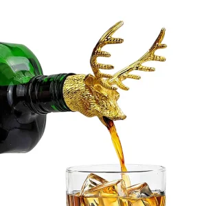 Animal head wine pour