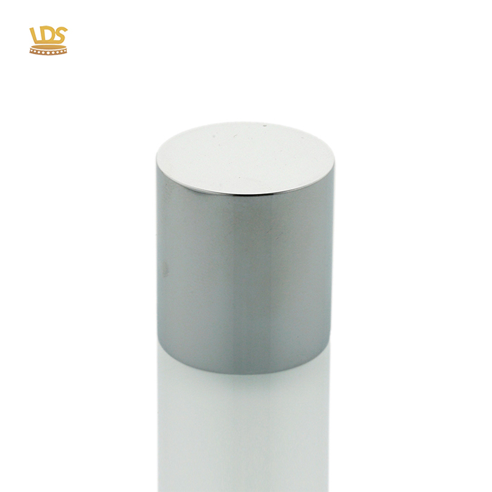 silver Cylindrical Shape Zamak Perfume lid