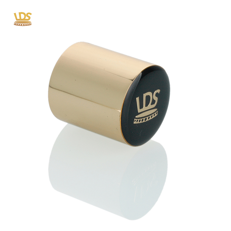 Custom logo zamac alloy perfume cap