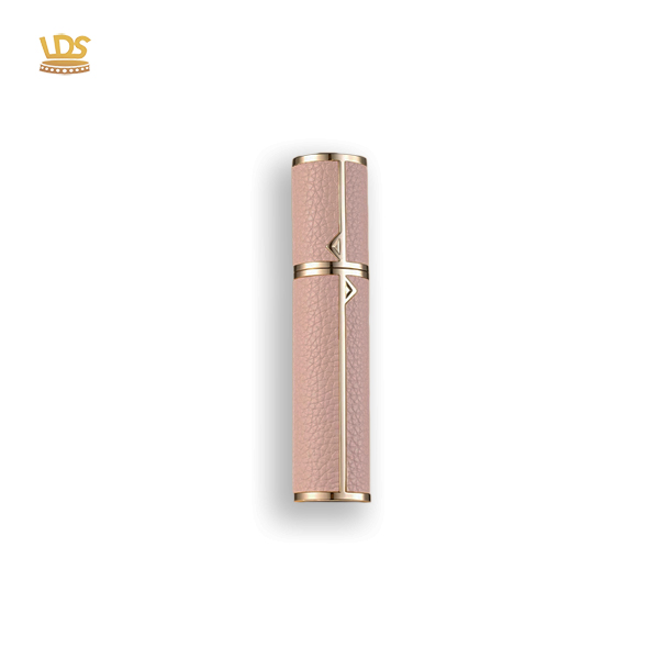 Pink Leather Magnetic 8ml Travel Spray
