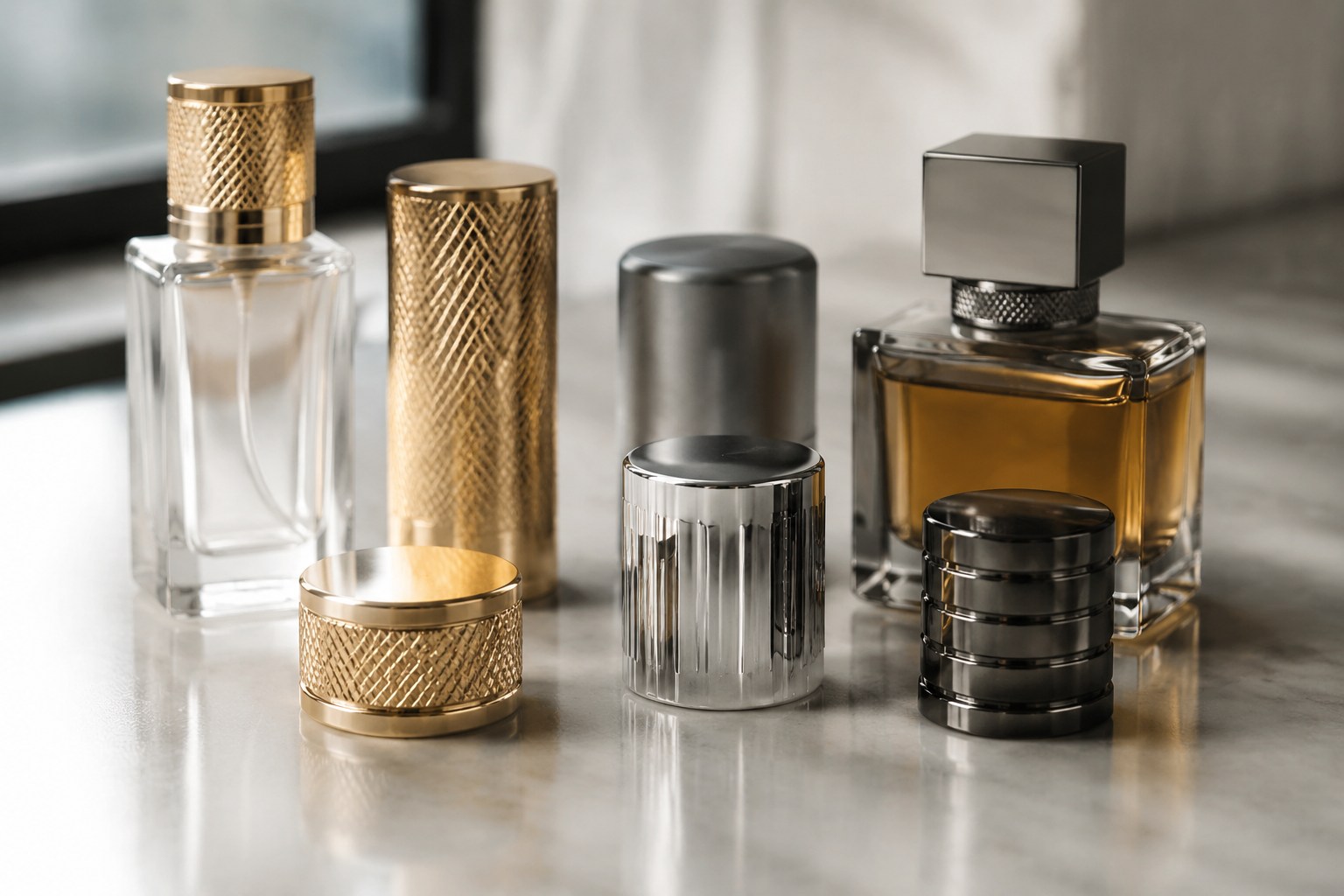 Perfume caps made from aluminum alloy offer numerous advantages.