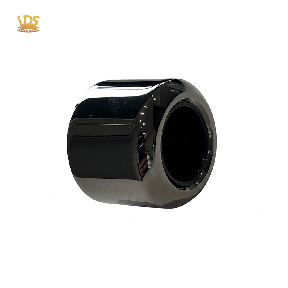 Custom Gunmetal Cylindrical Zamac Perfume Bottle Cap
